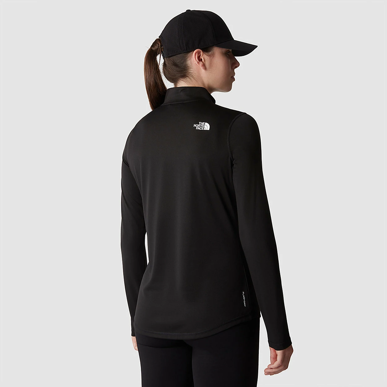 The North Face Haut Manches Longues à Col Zippé Flex Pour Femme 3 The North Face Haut Manches Longues à Col Zippé Flex Pour Femme – Image 3