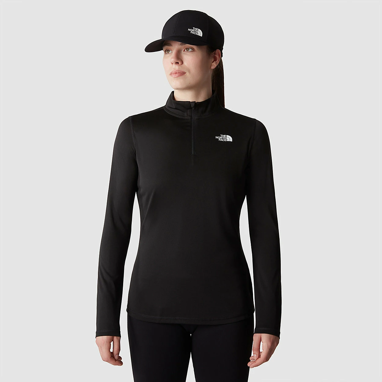 The North Face Haut Manches Longues à Col Zippé Flex Pour Femme 1 The North Face Haut Manches Longues à Col Zippé Flex Pour Femme