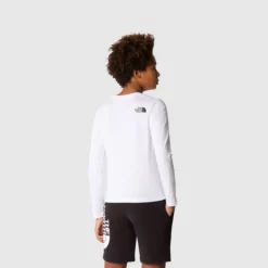 The North Face T-shirt à Manches Longues Graphic Pour Enfant -France Vêtements Soldes 2024 854T FN4 alt2