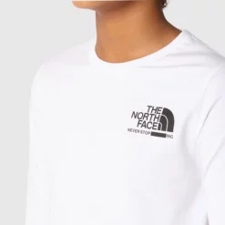 The North Face T-shirt à Manches Longues Graphic Pour Enfant -France Vêtements Soldes 2024 854T FN4 alt3